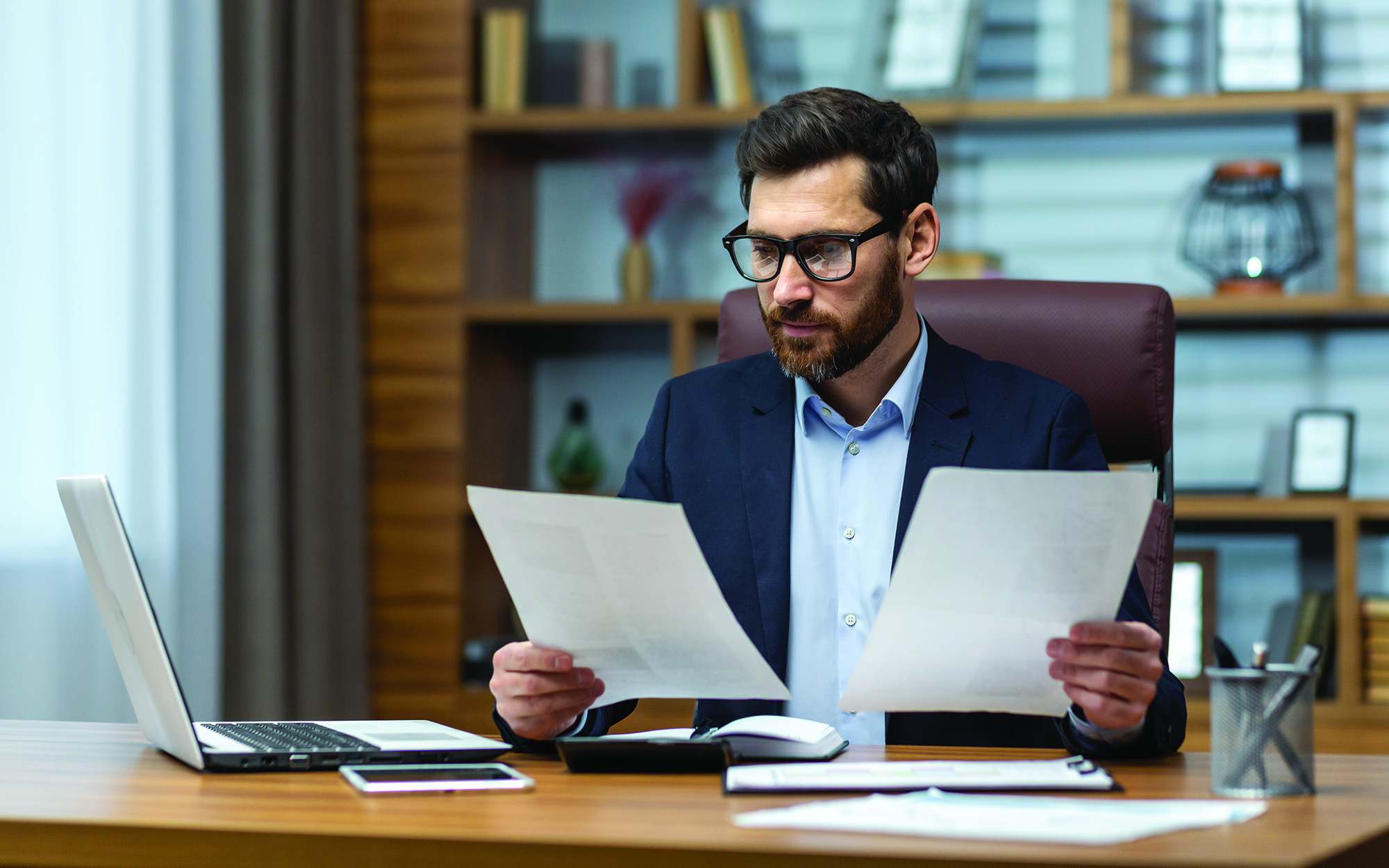 Businessman leader banker article two