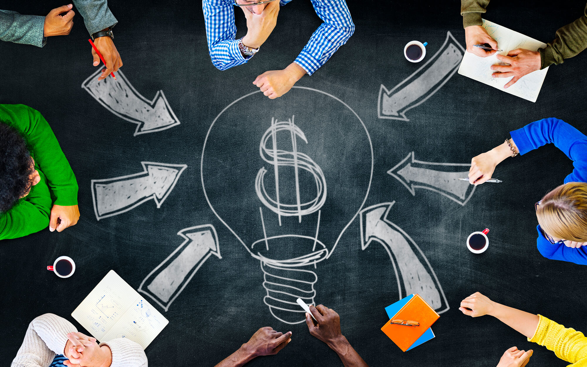 Money Flowing Graphic