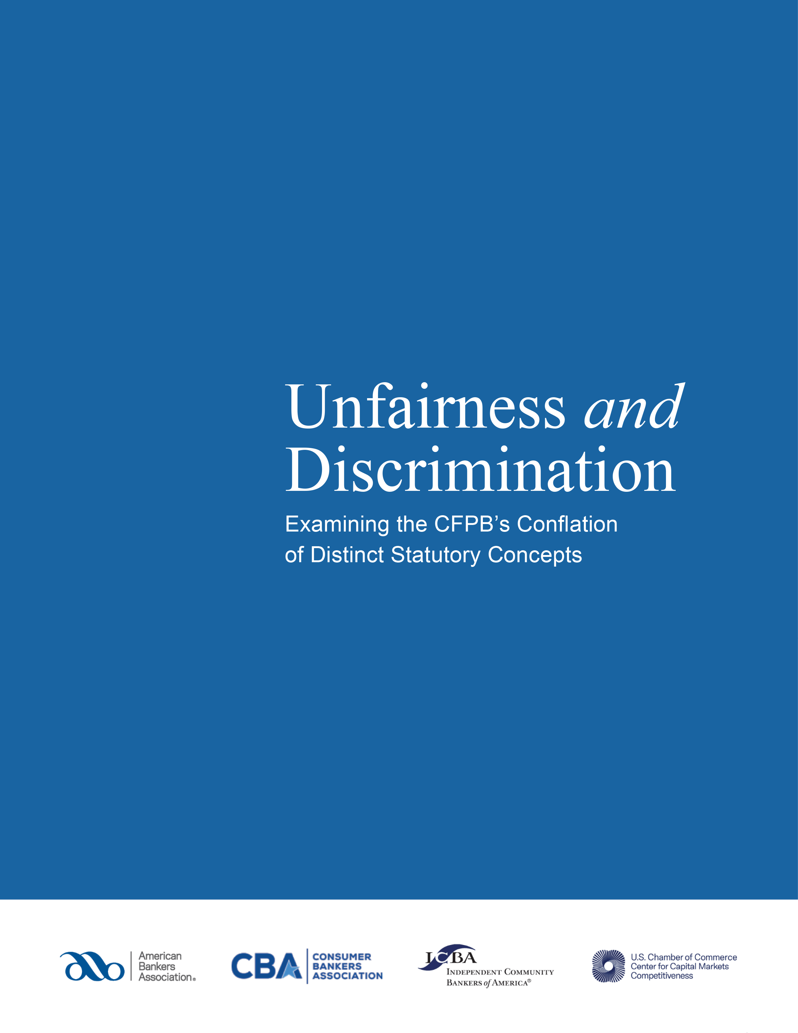 Unfairness and Discrimination White Paper